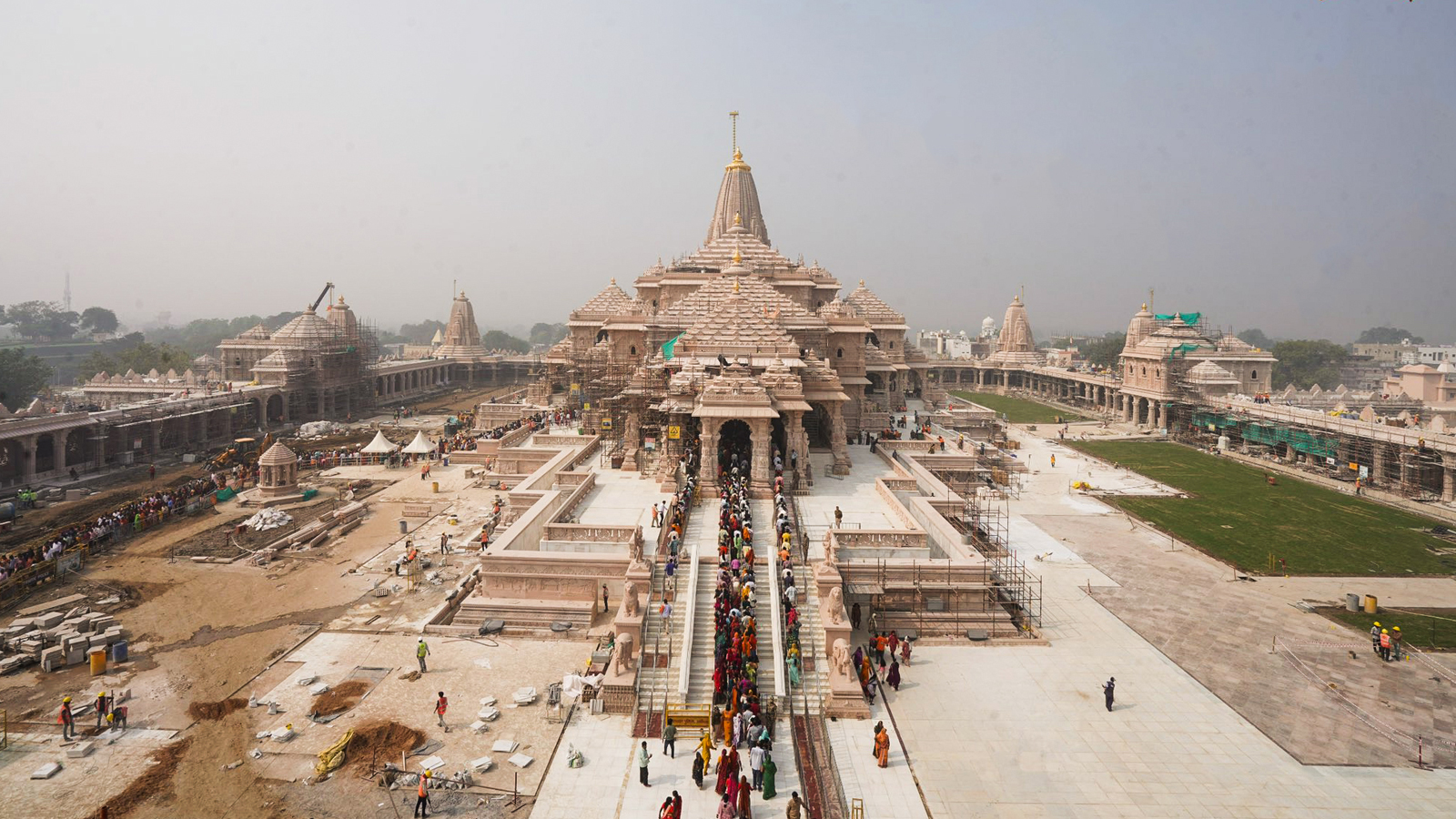 Ayodhya: Nripendra Mishra inspects construction work ahead of ‘Dhwaj’ ceremony at Ram Temple on Nov 25
