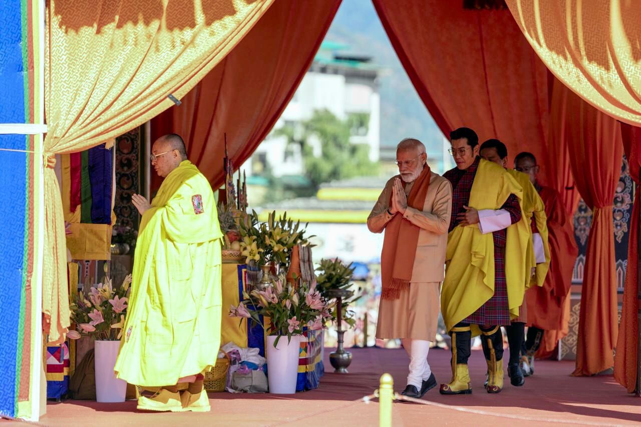 PM Modi, Bhutan’s Fourth King jointly inaugurate Kalachakra Empowerment in Thimphu