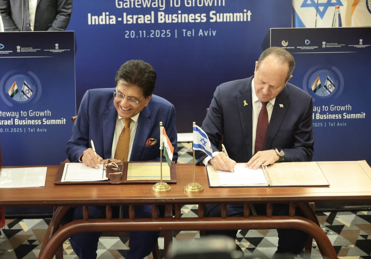 India, Israel sign Terms of Reference to begin Free Trade Agreement negotiations