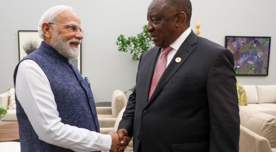 PM Modi meets South African President Ramaphosa on sidelines of G20 Summit in Johannesburg
