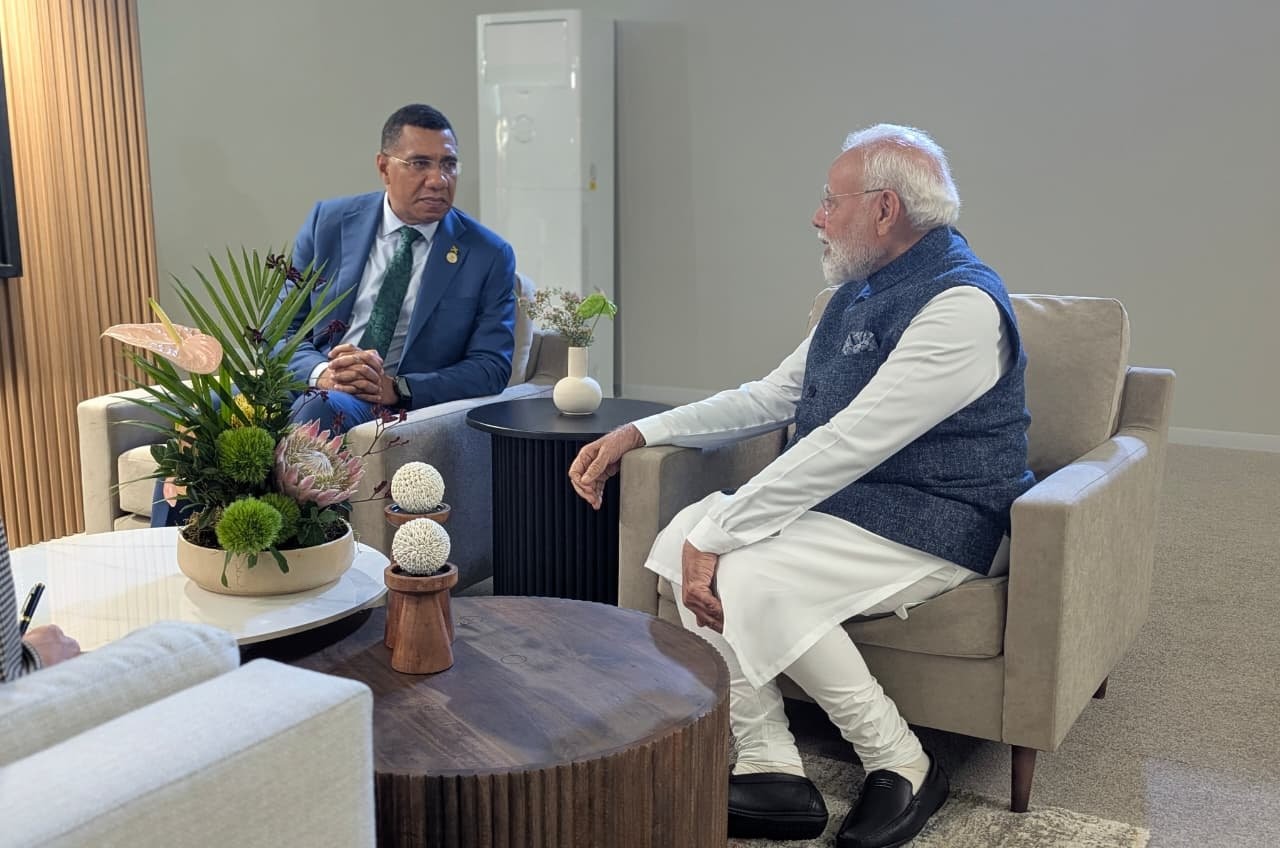 PM Modi holds talks with Jamaican PM Andrew Holness on G20 Summit sidelines