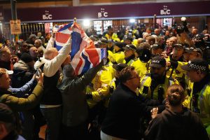 Eleven arrested amid protests ahead of Villa’s game against Israel’s Maccabi