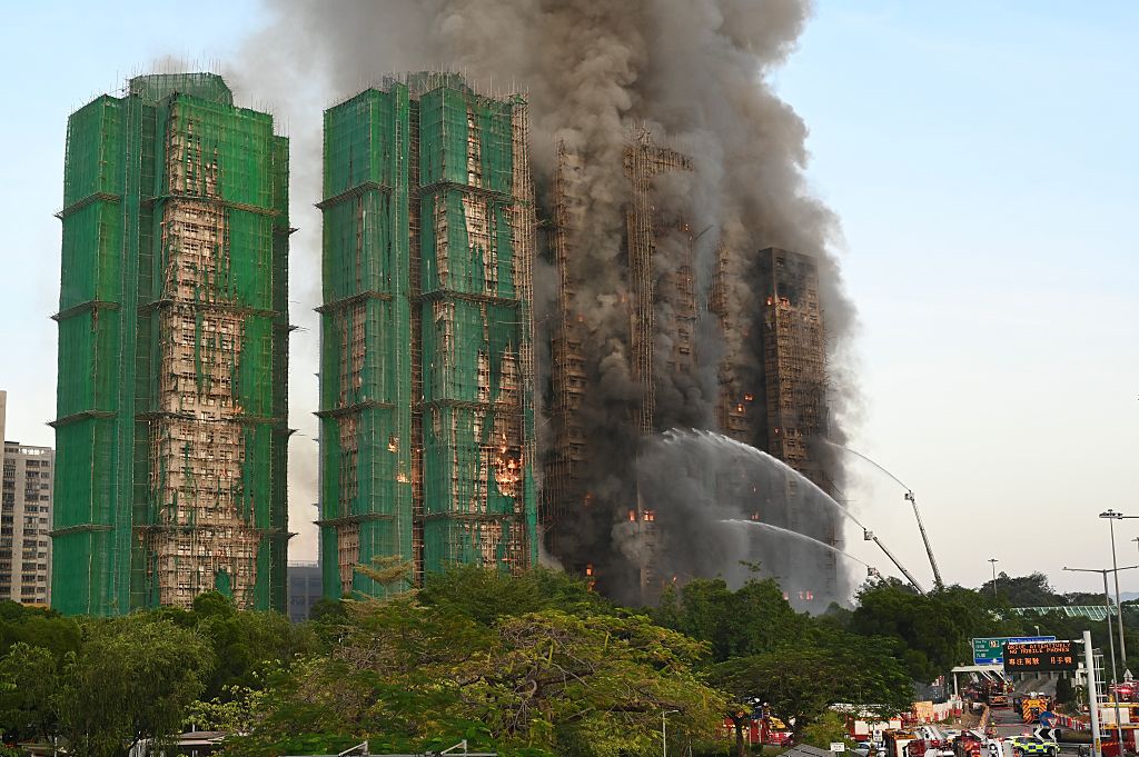 At Least 4 Dead As Massive Fire Engulfs Hong Kong High-rise Apartment Buildings