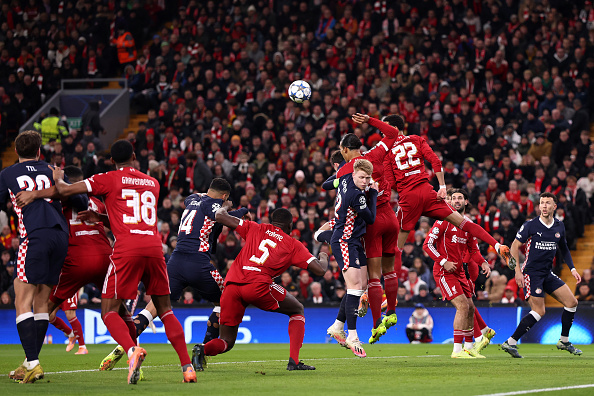 Soccer-PSV Eindhoven stun Liverpool with 4-1 thrashing at Anfield
