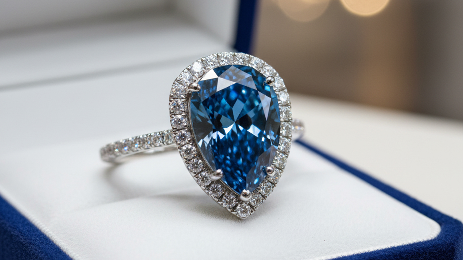 ‘Mellon Blue’ diamond ring sells for $25 million in Geneva auction