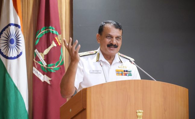 Navy Chief Admiral Dinesh K. Tripathi on official visit to U.S. to strengthen maritime ties Navy Chief Admiral Dinesh K. Tripathi on official visit to U.S. to strengthen maritime ties