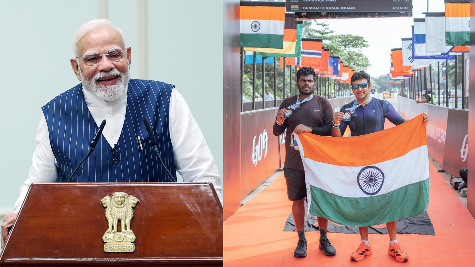 PM Modi welcomes youth participation in Ironman 70.3 Goa, congratulates Annamalai and Tejasvi Surya