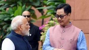PM Modi wishes Kiren Rijiju on his birthday, praises efforts to make Parliament 'more productive'