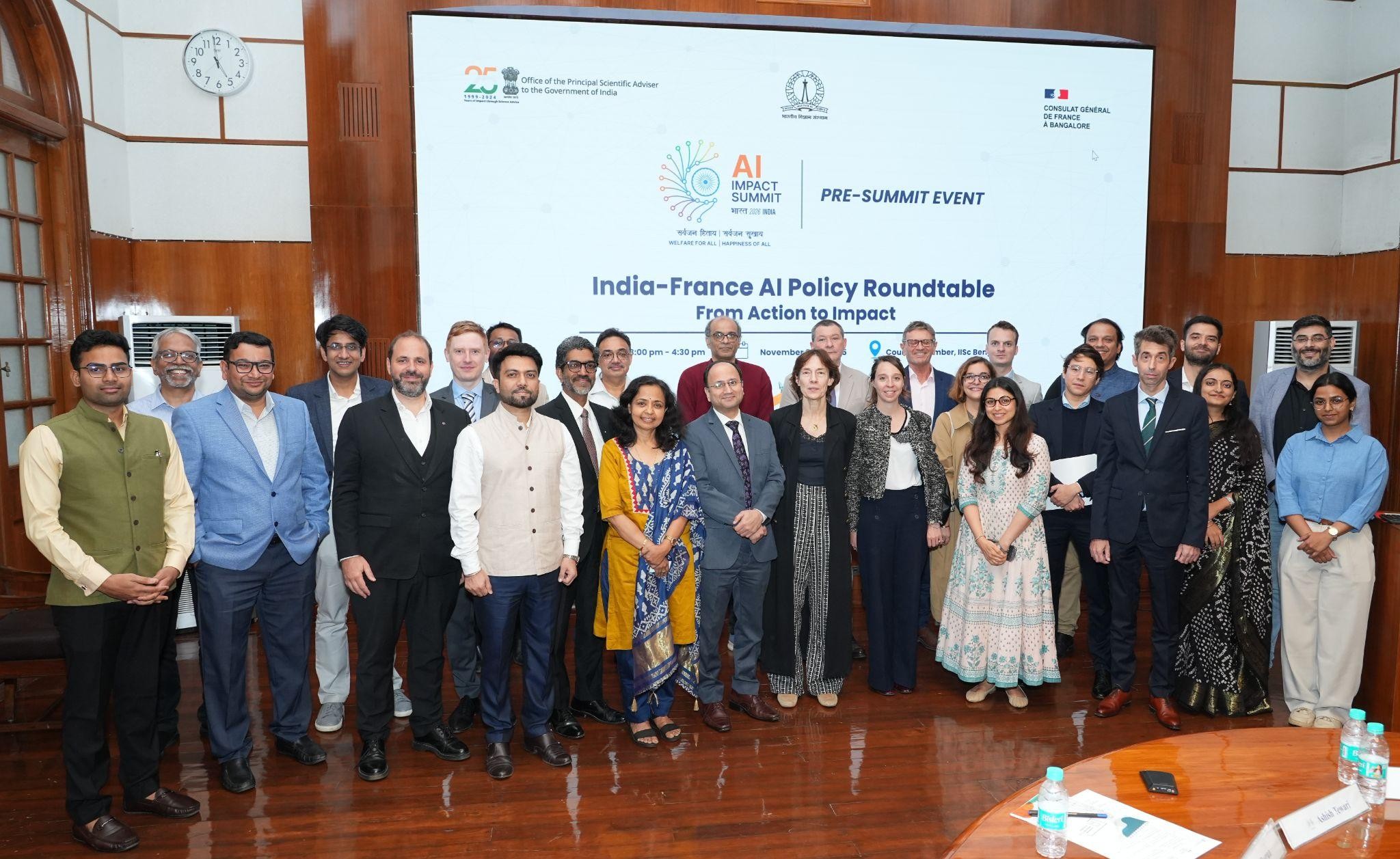 Third India–France AI Policy Roundtable held at IISc Bengaluru to strengthen bilateral cooperation in Artificial Intelligence