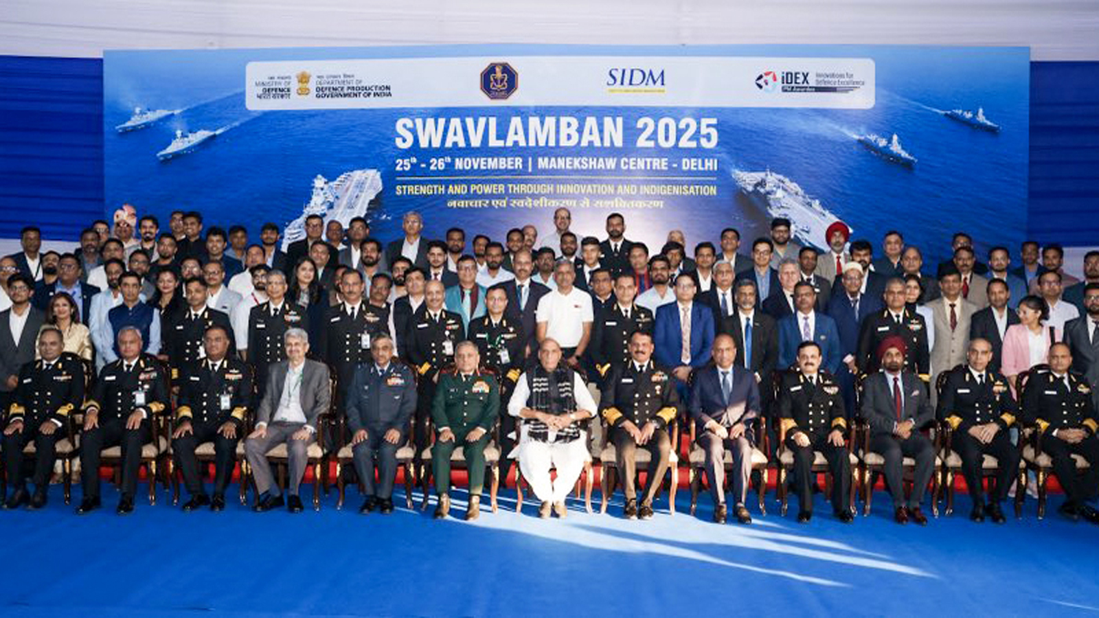 ‘India entering ‘golden era’ of defence innovation’: Rajnath Singh at Swavlamban 2025