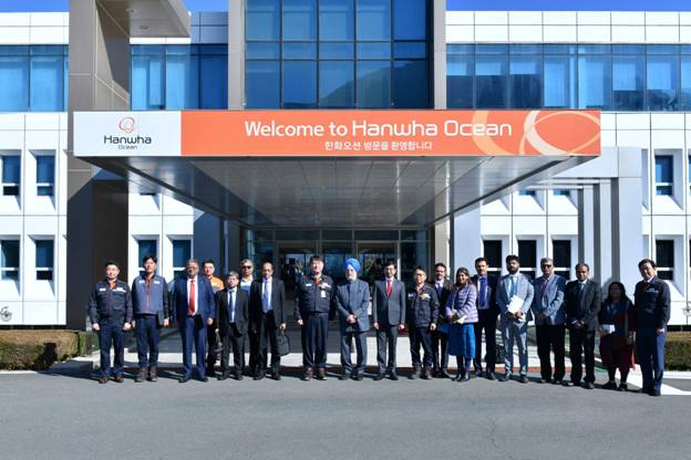 Hardeep Singh Puri visits Hanwha Ocean shipyard in South Korea, explores collaboration in vessel construction
