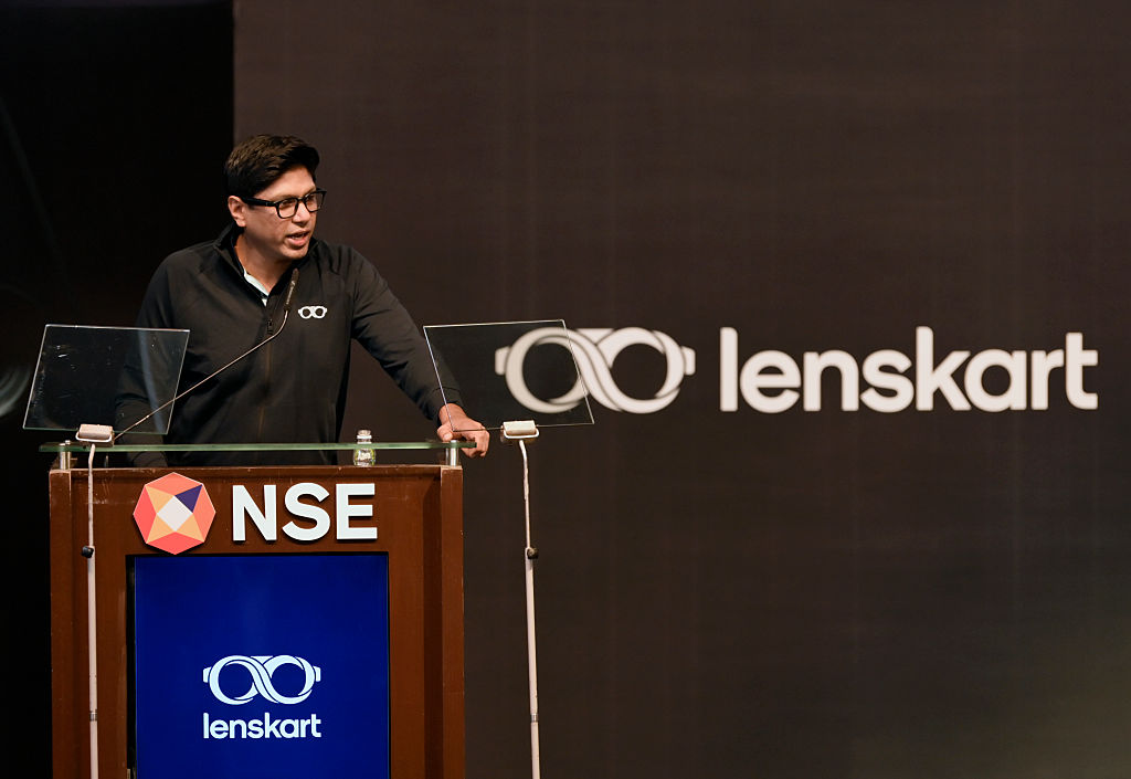 Lenskart shares open flat, drop nearly 9% to intraday low