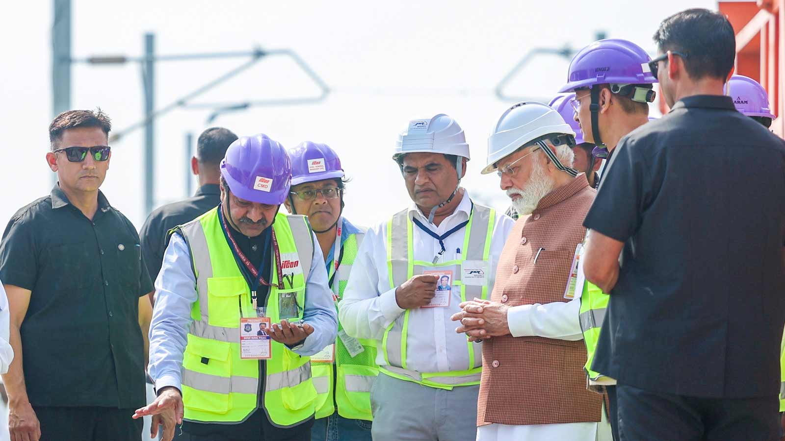 PM Modi reviews progress of India’s bullet train project in Surat