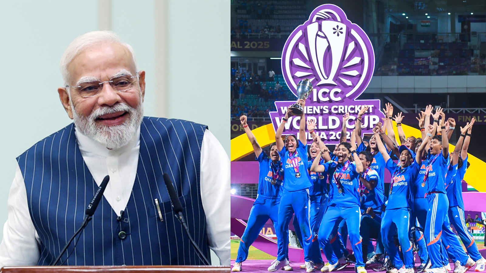 PM Modi congratulates Team India on winning Women’s Cricket World Cup 2025