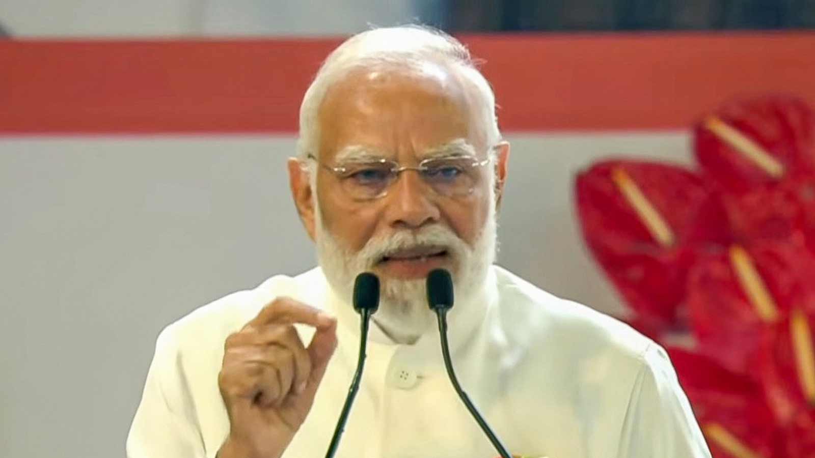 PM Modi launches year-long commemoration of ‘Vande Mataram’ at Indira Gandhi Indoor Stadium