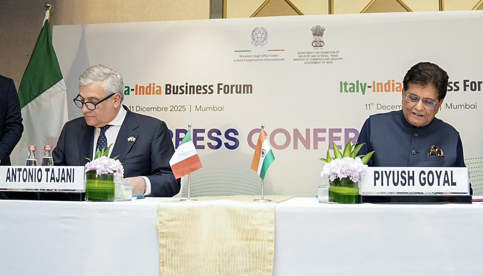 India-Italy sign Joint Commission for Economic Cooperation