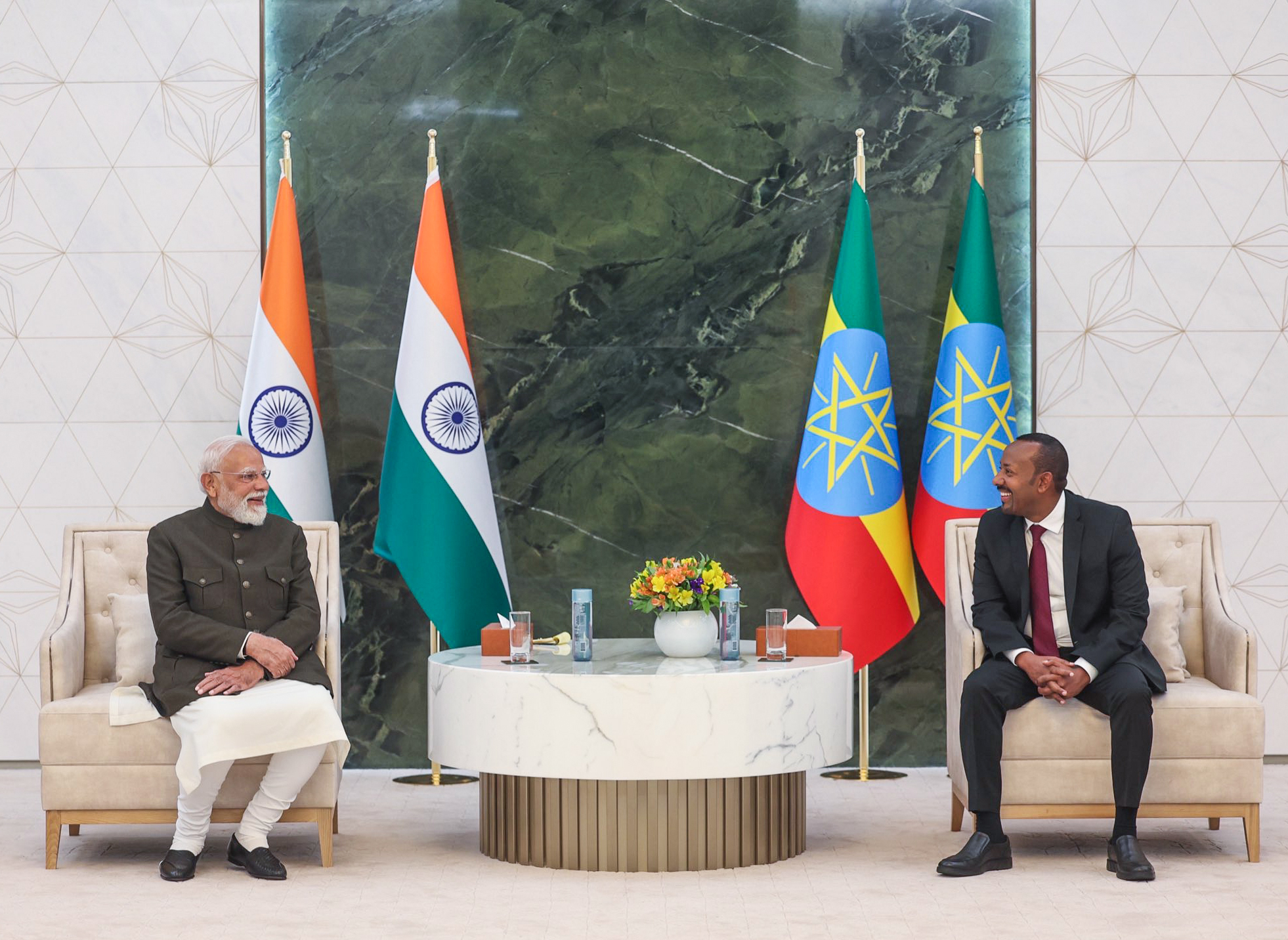 PM Modi lauds ‘vibrant welcome’ in Addis Ababa, thanks Ethiopian counterpart for special gesture