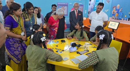 Sitharaman launches project to develop AI, STEM and robotics labs in government schools in Karnataka