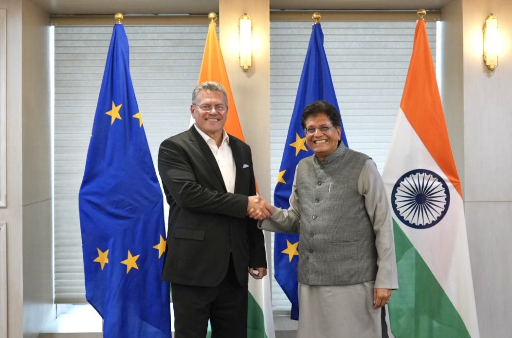 Piyush Goyal holds high-level talks with EU Trade Commissioner Sefcovic to accelerate India-EU FTA