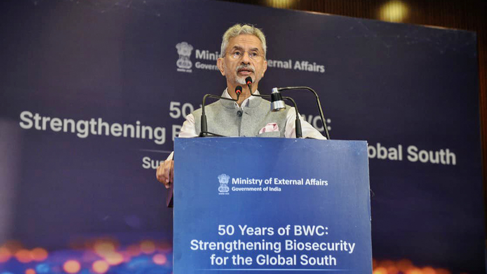 EAM Jaishankar warns of rising bioterrorism threat, calls for stronger global biosecurity framework at BWC’s 50th anniversary conference