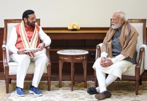 Haryana Chief Minister meets Prime Minister Modi in New Delhi