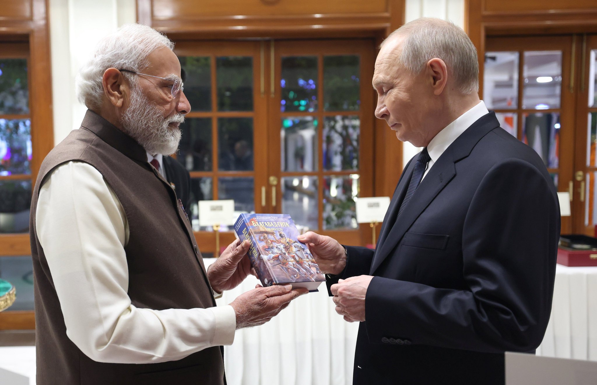 PM Modi gifts Russian edition of Bhagavad Gita to Putin, calls it a text that inspires millions
