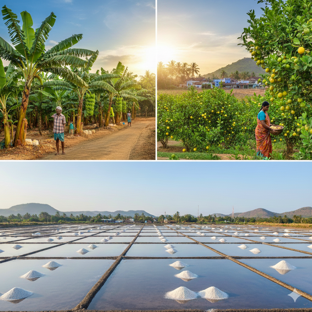 Tamil Nadu’s Thoothukudi Salt, Authoor Poovan Banana, Villiseri Lemon seek GI tag