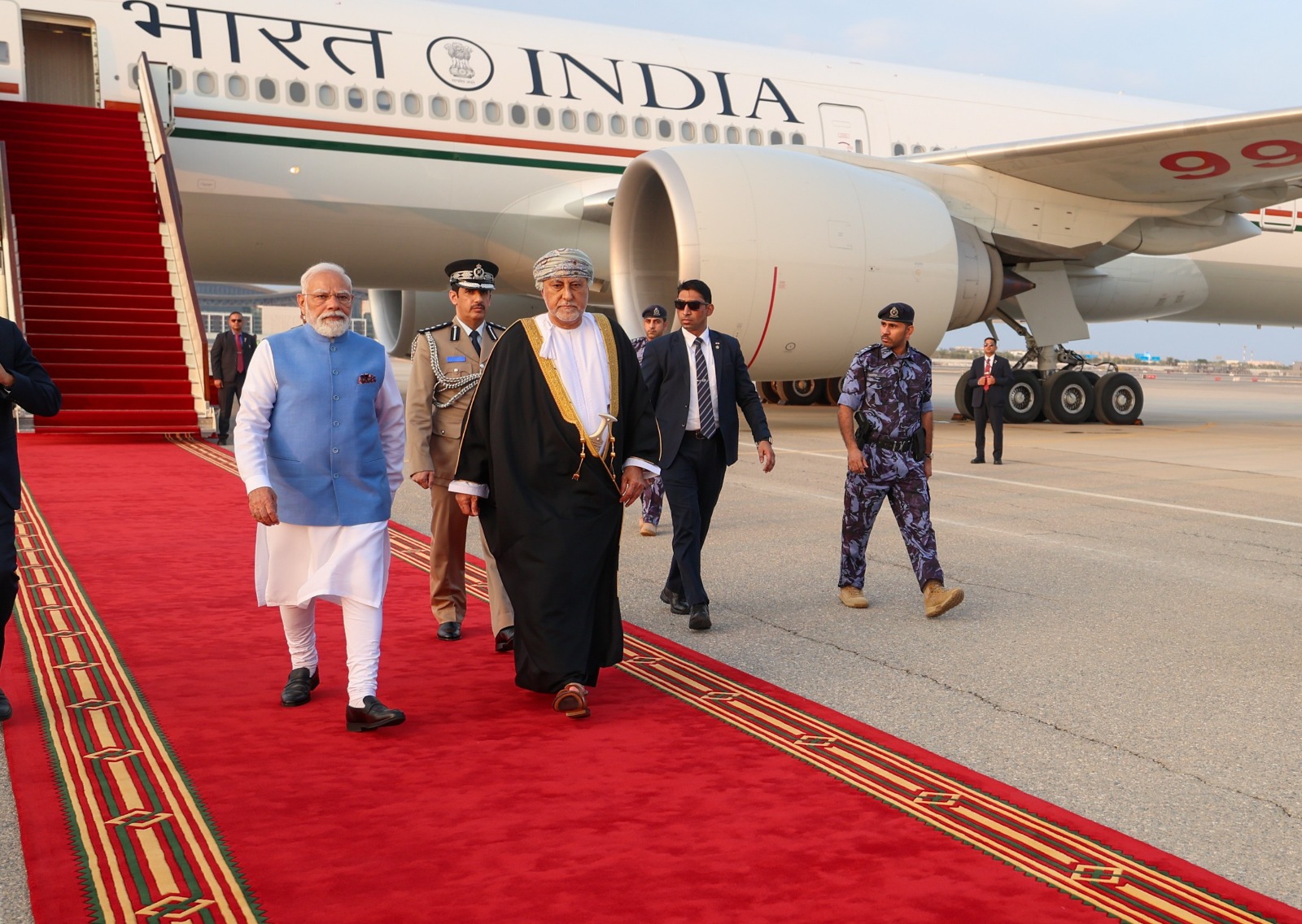 PM Modi arrives in Oman on final leg of three-nation visit