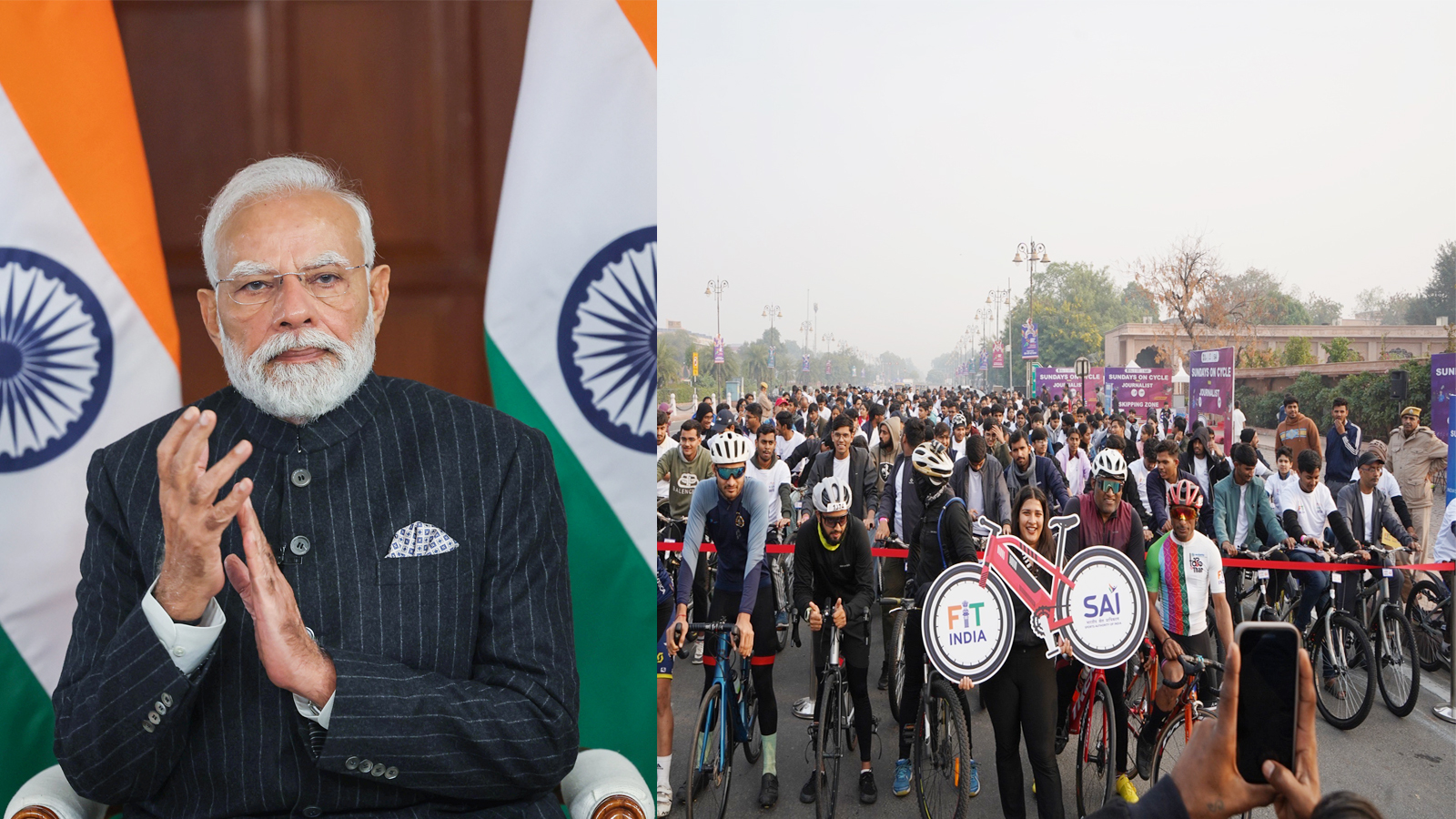 PM Modi praises ‘Fit India Sundays on Cycle’ for boosting fitness awareness