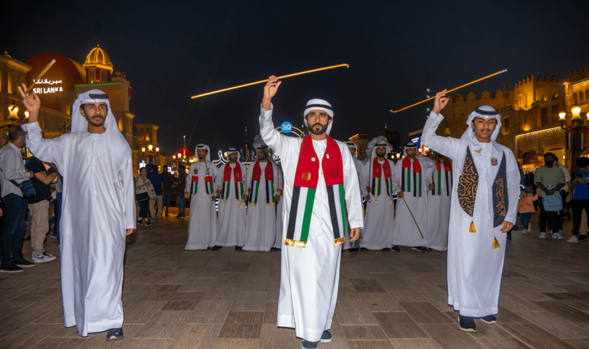 Global village celebrates UAE's 54th Eid Al Etihad with fireworks, drone shows and cultural performances
