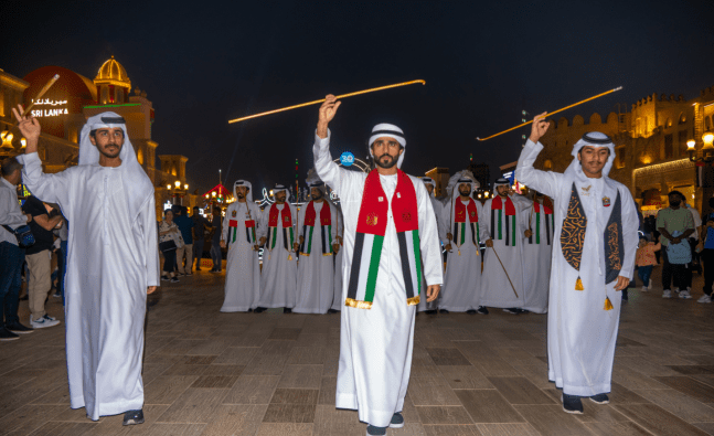 Global village celebrates UAE’s 54th Eid Al Etihad with fireworks, drone shows and cultural performances