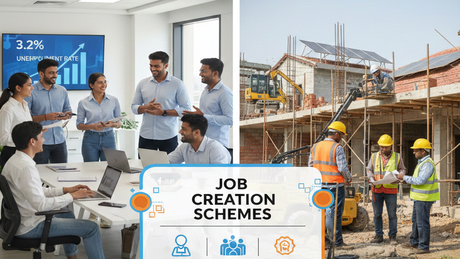 Unemployment rate drops to 3.2% in 2023-24; Centre highlights multiple job creation schemes