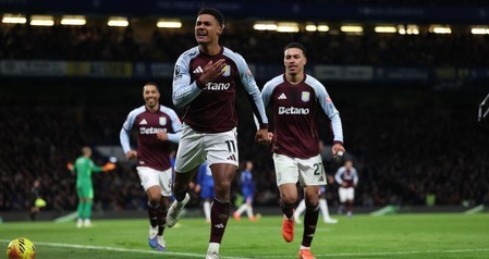 Villa beat Chelsea to equal club record with 11th straight win