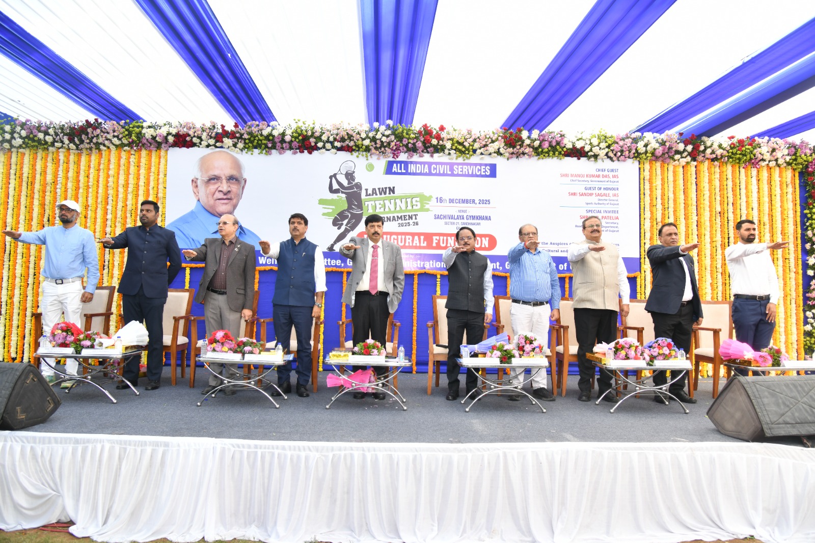 All India Civil Services Lawn Tennis Tournament 2025–26 Begins in Gandhinagar