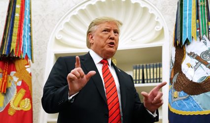 Trump says he is losing patience with Iran, did not ask China for favors