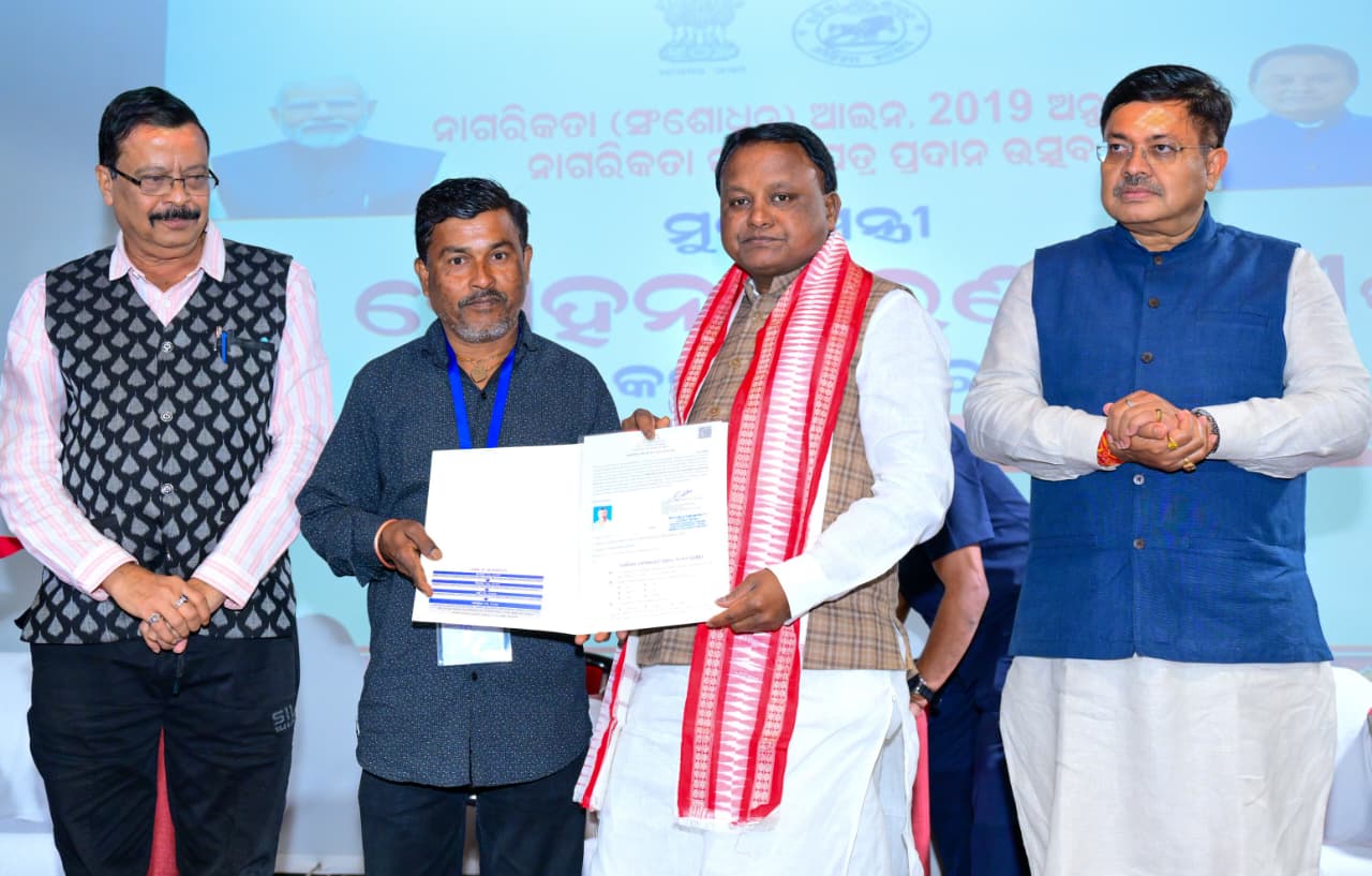 ‘You’re now part of our future’, says Odisha CM as he distributes CAA citizenship certificates