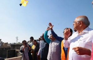 Gujarat CM inaugurates Gandhinagar Kite festival 2026, flies kites with citizens