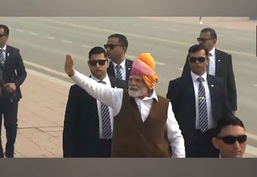 Breaking protocol, PM Modi walks down Kartavya Path, greets people