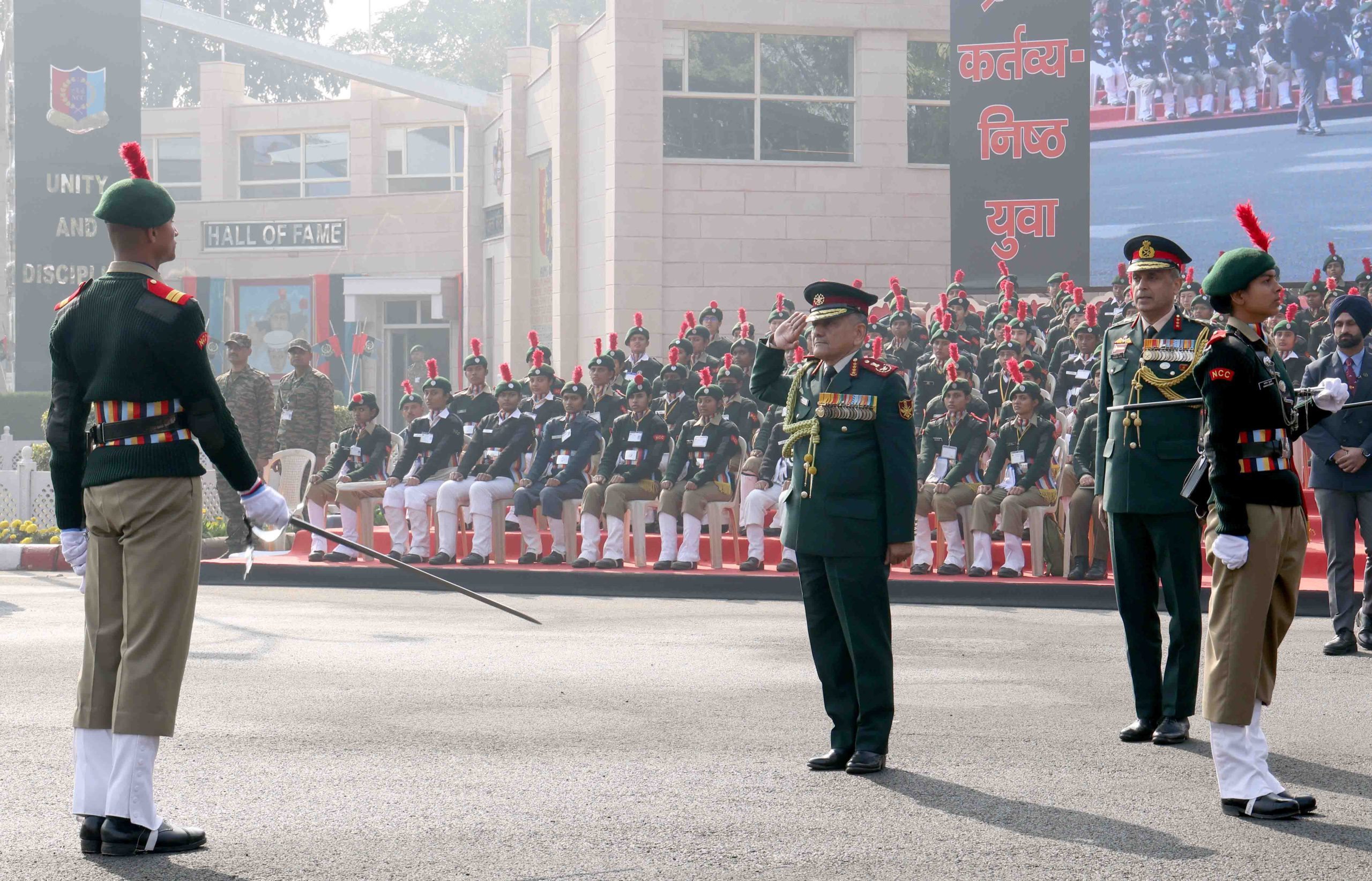 CDS General Anil Chauhan motivates NCC cadets at Republic Day Camp 2026