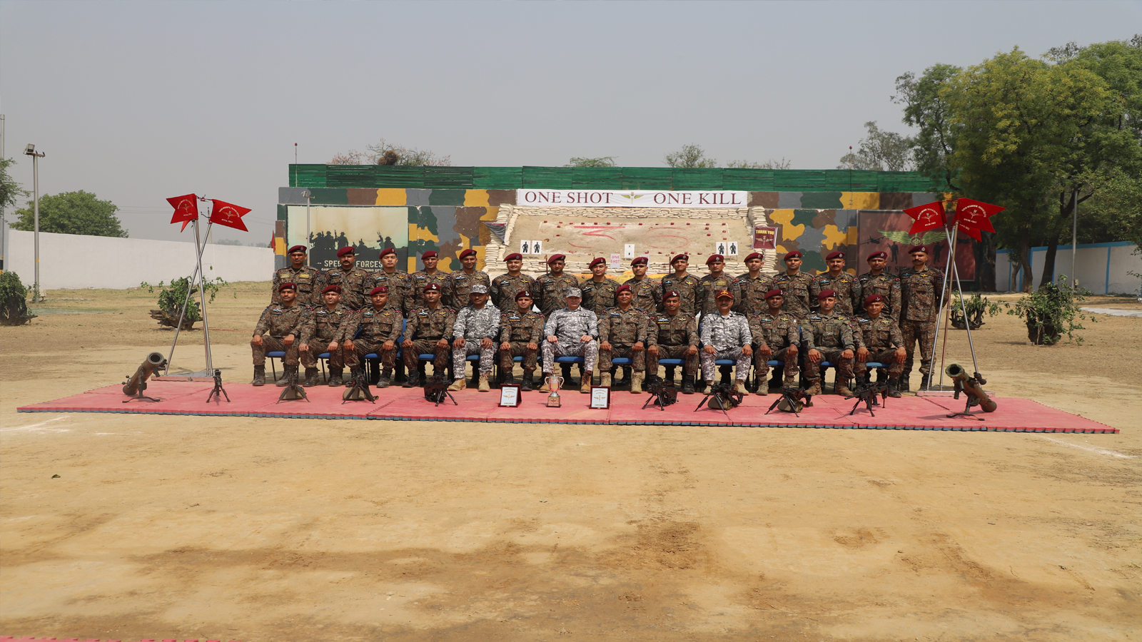 Maroon Beret Ceremonial Parade held at Garud Regimental Training Centre
