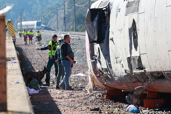 Commuter train derails near Barcelona; driver dead, four badly injured