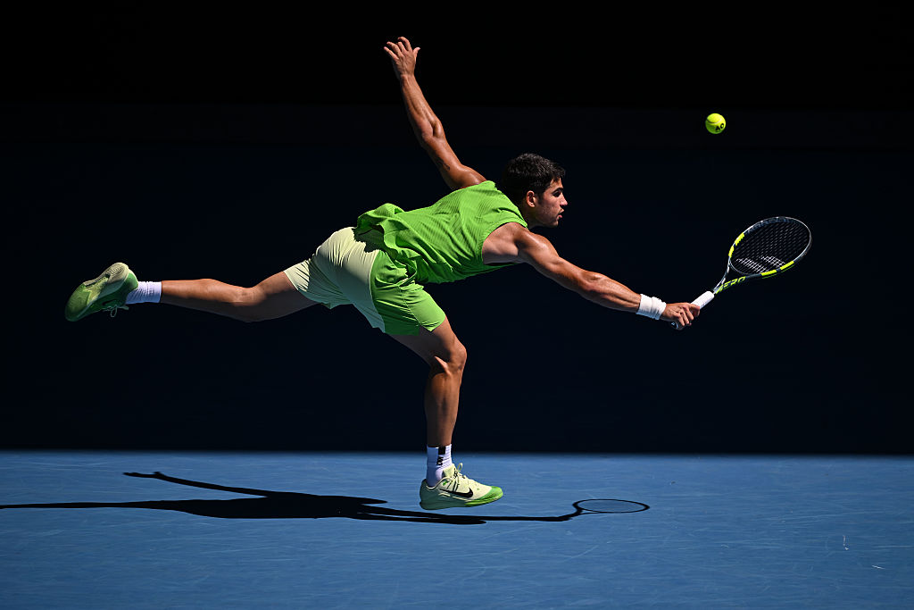 Alcaraz dazzles in 100th Grand Slam match as Sabalenka grinds through to fourth round