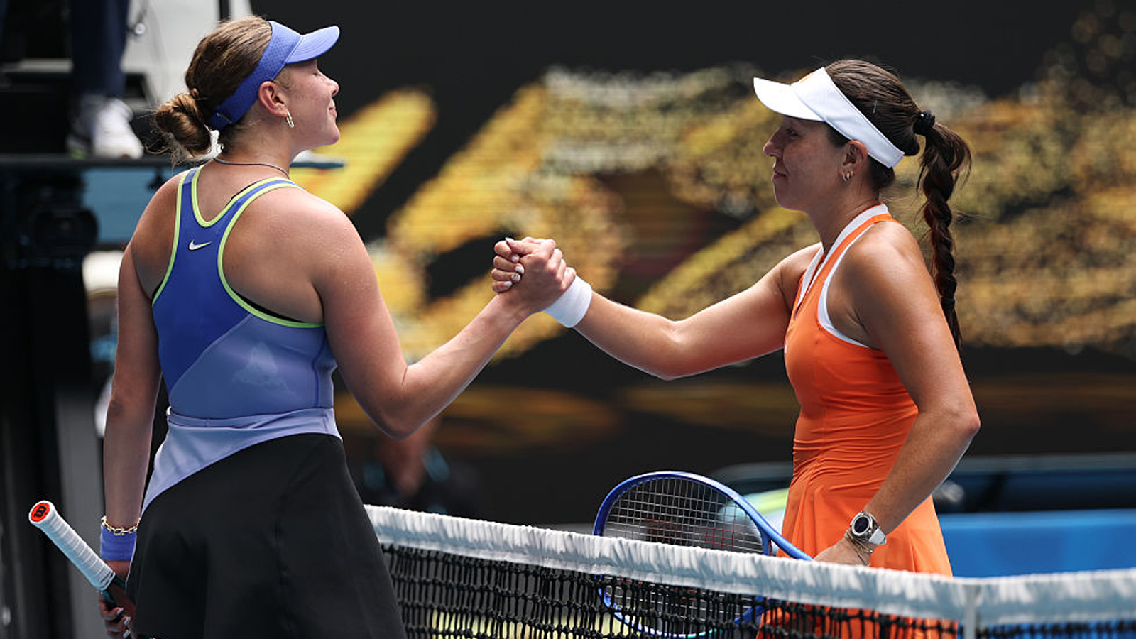 Jessica Pegula sees off fellow American Amanda Anisimova to reach first Australian Open semi