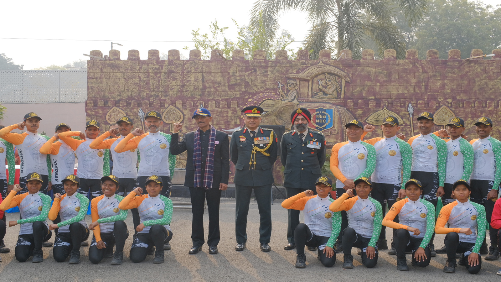 MoS Defence Sanjay Seth interacts with cadets at NCC Republic Day Camp 2026
