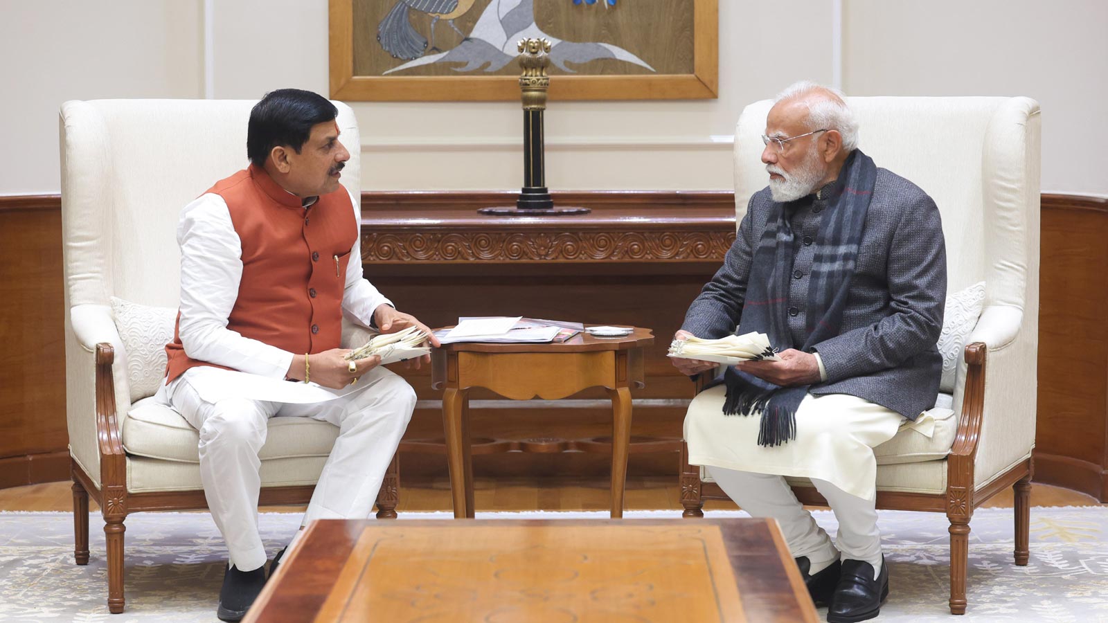 MP CM Mohan Yadav meets PM Modi in Delhi