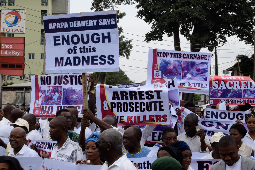 Dozens abducted in Nigeria church attacks; church leader says more than 160 seized