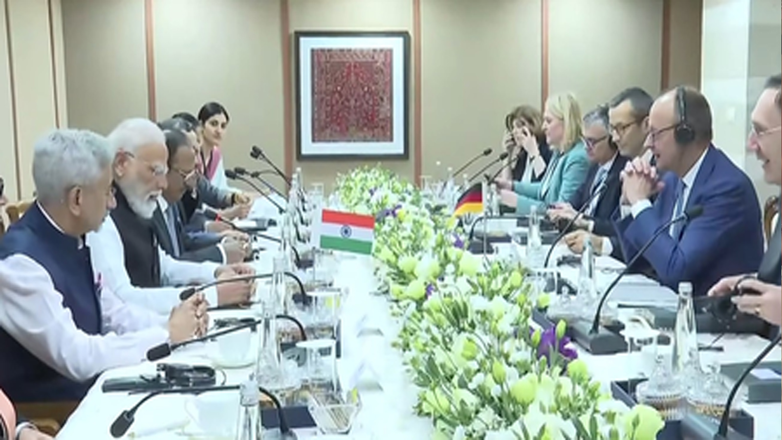 PM Modi holds delegation-level talks with German Chancellor Friedrich Merz