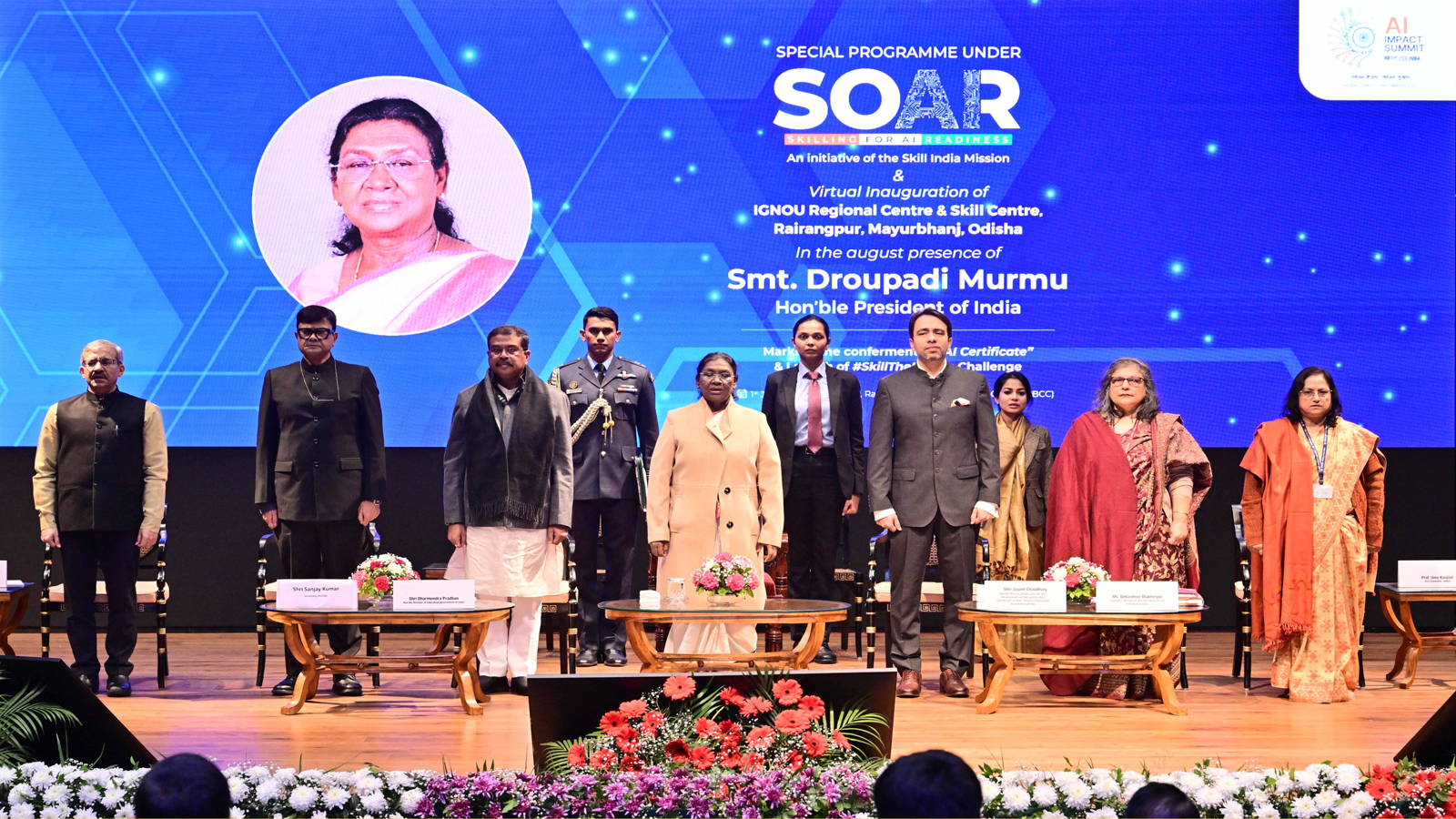 President Murmu launches #SkilltheNation AI challenge, inaugurates IGNOU centres in Odisha