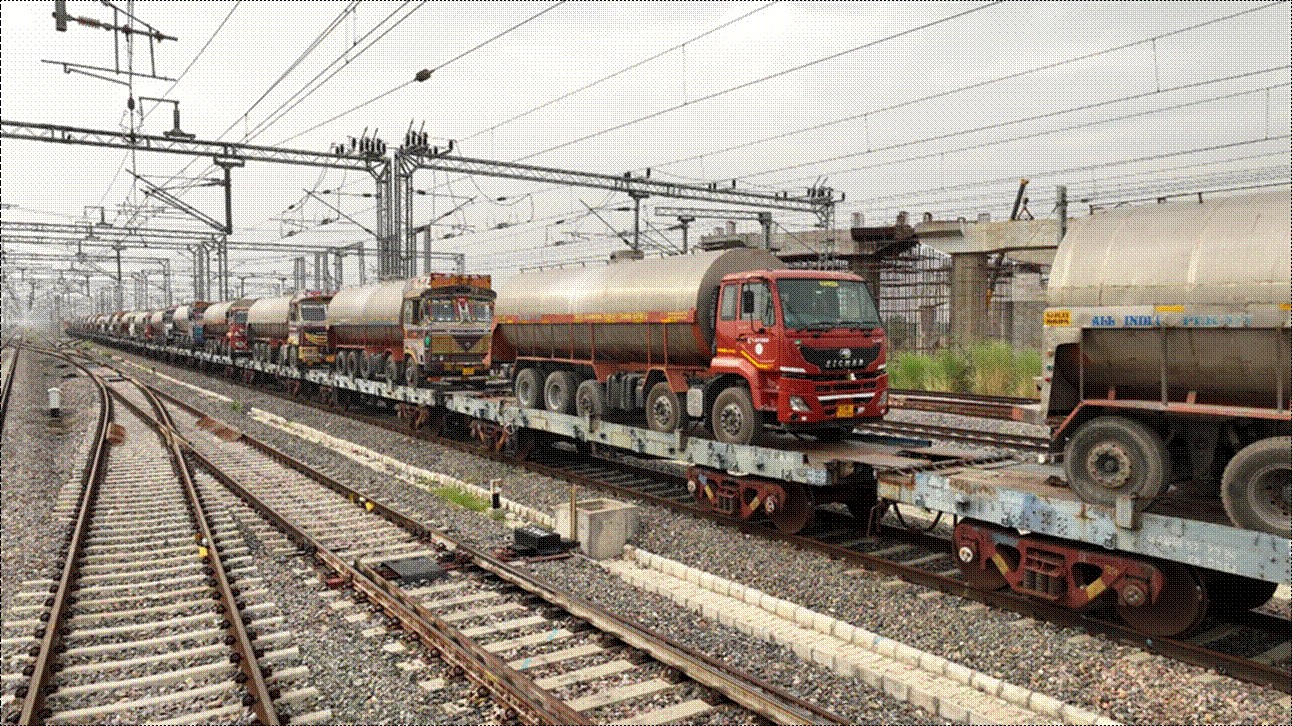 Trucks-on-Trains service emerges as game changer in India’s freight transport, driven by dedicated freight corridor