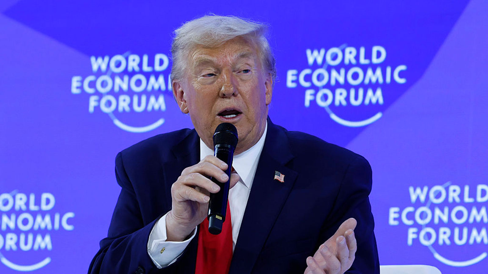 Trump tells Davos the US will not use force to gain Greenland